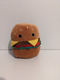 5in Carl the cheese burger squishmallow - new 