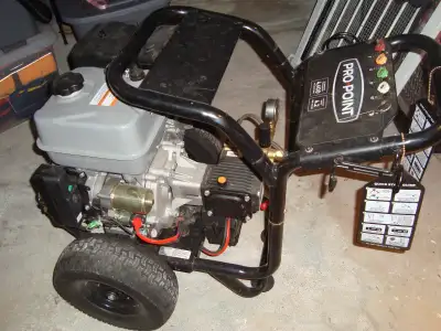 If add is up it is for sale New 4400 psi Pro Point electric start with battery Pull start also Gas 4...