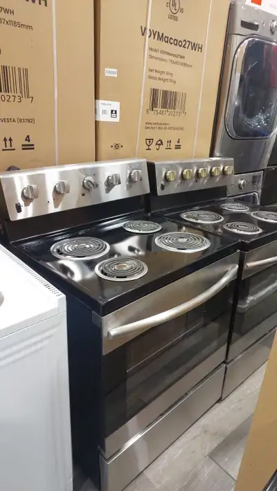 Stove - 30" Element 5.0 Cu Ft. EECR34MES Coil Range - Stainless, View more