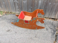 VTG Old Wood Kids Rocking Horse Children's Toy For Restore 