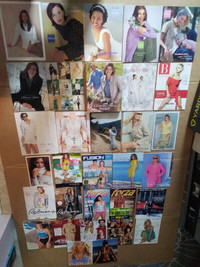 Large collection of fashion catalogues from 90's and 2000s