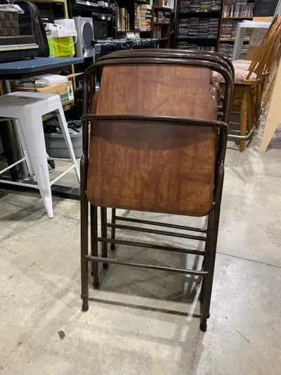 Set of Four MCM Folding Chairs, View more