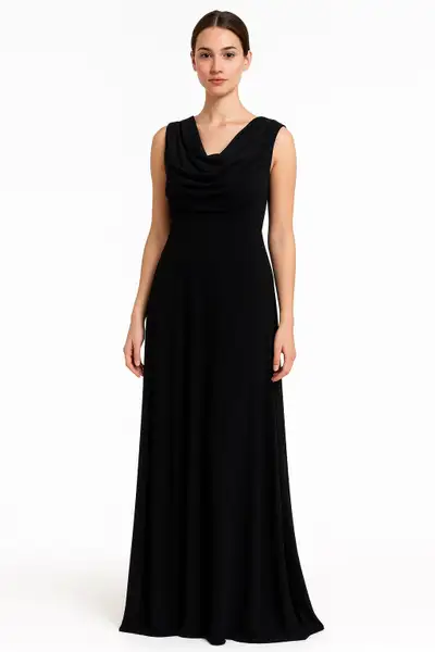 Adrianna Papell Black Evening Gown Size 14 – Like New, View more