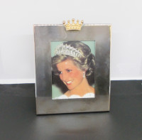 Vintage Silver Plated "Princess" Crown Picture Frame
