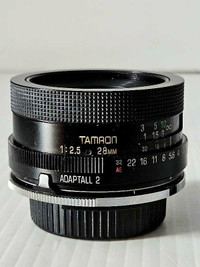 Tamron Adaptall -2  28mm F/ 2.5 Lens For N /Ai