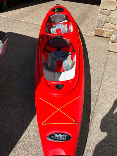14foot, 2-person kayak, 2 oars included.