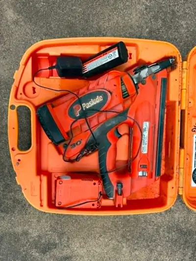 Paslode framing nailer in good working condition with normal wear from regular use. Has been fairly...