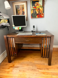 Vintage solid wood desk.