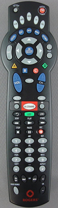Rogers PVR remote, universal (New, sealed, unused.)
