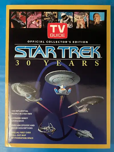 TV Guide – Official Collector’s Edition – Star Trek - 30 Years – 1996 Includes pullout map poster. I...