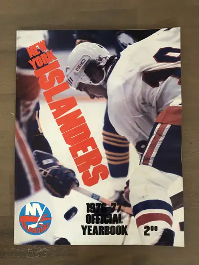 1976 1977 NHL New York Islanders Vintage Program, View more