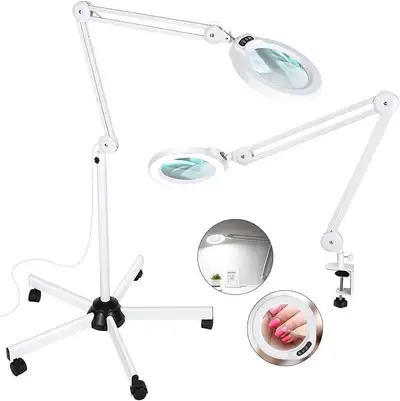 10X Magnifying Glass with Light and Stand, Veemagni 2,200 Lumens, View more