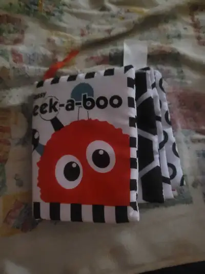 Sassy Peek-A-Boo activity book designed with high-contrast , View more