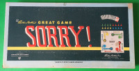 Parker Brothers Sorry! Board Game 1958 Edition