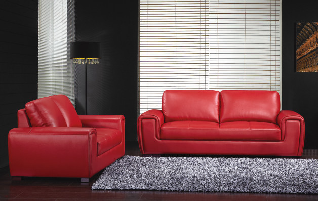 Genuine Top Grain Leather sofa & Loveseat in Couches & Futons in Vancouver - Image 2