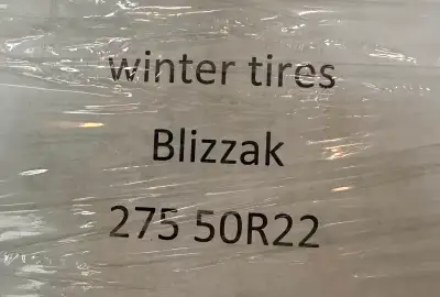 I'm selling a set of four Bridgestone Blizzak winter tires, size 275 50R22. These tires have been pr...