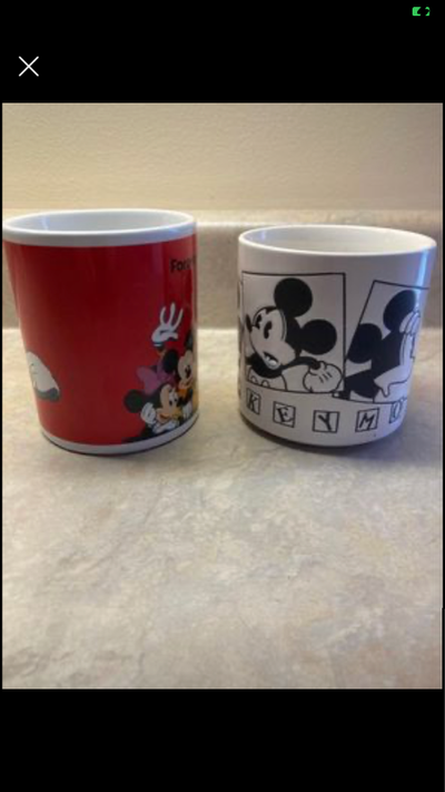 Vintage Disney Mickey Mouse Mugs for $10 each or $15 for the pair. Smoke and pet free home. See our...