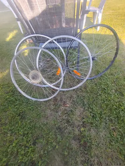 Have 3. 26inch front rims and have 1. 26 rear rim 21speed rim perfect shape. Will respond to text or...