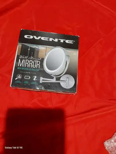 I am selling a brand new Ovente wall mount mirror with diffused LED lighting, perfect for precise gr...