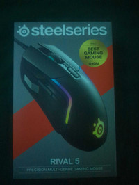 Brand New sealed Steelseries Rival 5 gaming mouse