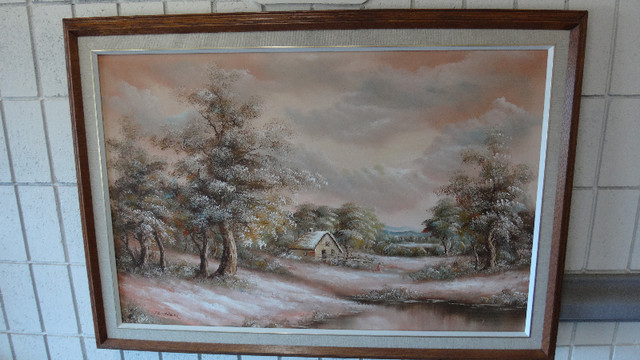 framed oil painting in Arts & Collectibles in Kamloops