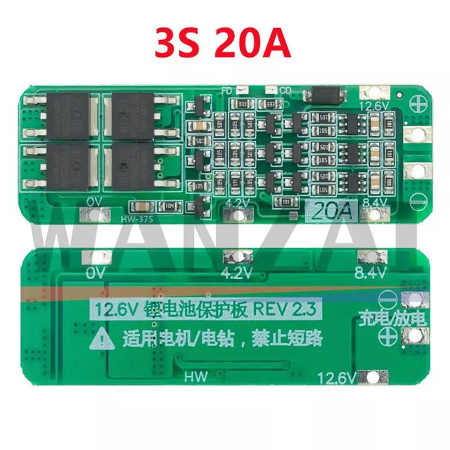 3S 20A Li-ion Lithium Battery 18650 Charger PCB BMS in Other in City of Toronto - Image 2