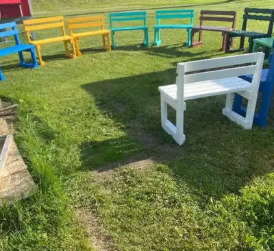 Painted Bench, View more