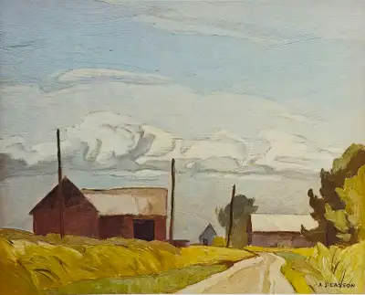 A.J. Casson “Bruce Beach " Lithograph appraised at $500, View more