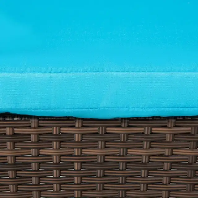 3 Pieces Wicker Patio Lounger Set with Table, PE Rattan Outdoor in Chairs & Recliners in Markham / York Region - Image 9