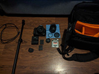 Canon camera kit + 2 lens & accessories