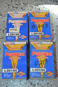 Oil filters Purolator L20195 L10101 L10168