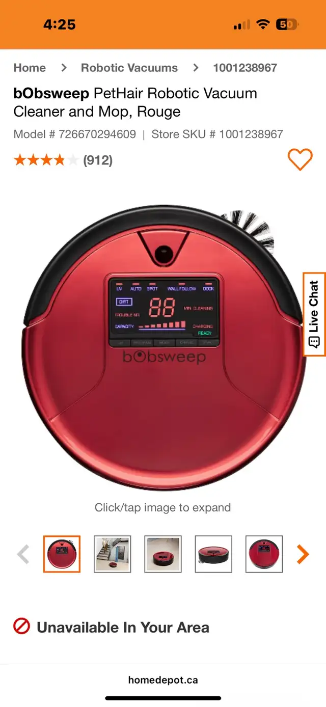 bObsweep PetHair robot vacuum/mop in Vacuums in Oakville / Halton Region - Image 6