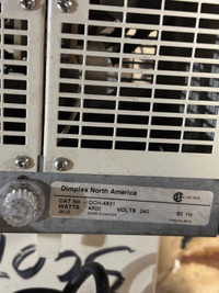 2 for 1 Dimplex industrial grade space heaters ran 220volt plug