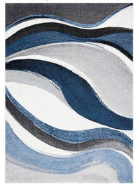 5’3”x7’6” Grey/Blue rug