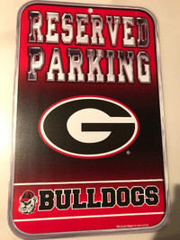 Georgia Bulldogs Fan Parking Sign and Lanyard
