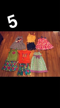 Robes d'été filles / Summer dresses - (Size 3, 5 et Size 6)