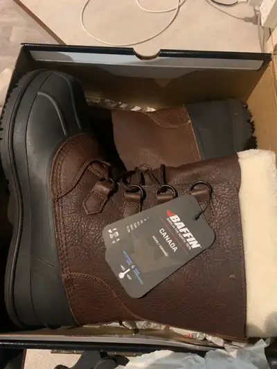 Brand New Never Worn with Tags in Original Box, Brown, Size 13 Rated to -40°c Leather Waterproof Rem...