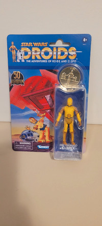 Hasbro Star Wars Droids C-3PO  Animated Figure 50th Anniver