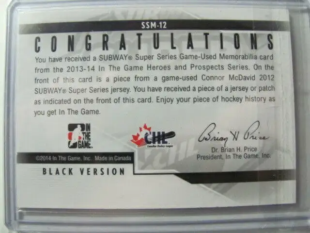 NHL  Connor McDavid Subway Jersey in Arts & Collectibles in Edmonton - Image 3