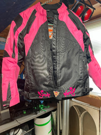 Ladies Motor Cycle Jacket. ( padded ) XS