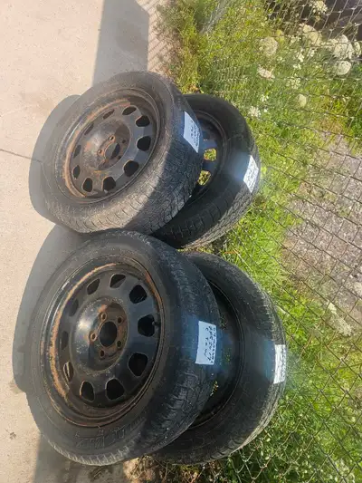 07 Mazda 6 steel rims and tires four 225 50 17 inch tires call Norm 519 671 4099