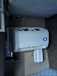 Truck AC APU with dry cell batteries installed in yard