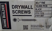 Box of 6x1" Fine Drywall Screws!