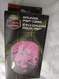 SONY PSP PINK GRUNGE SKULL CASE