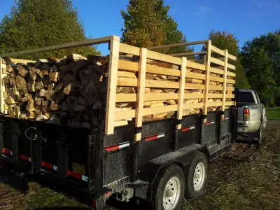 Full 4ftx4ftx8ft Bush Cords of mostly Oak & Maple...10% Ash & Birch possible. Delivered to the Peter...