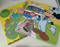 Vintage Golden Shape Disney Books - the Mouseketeers' Train Ride