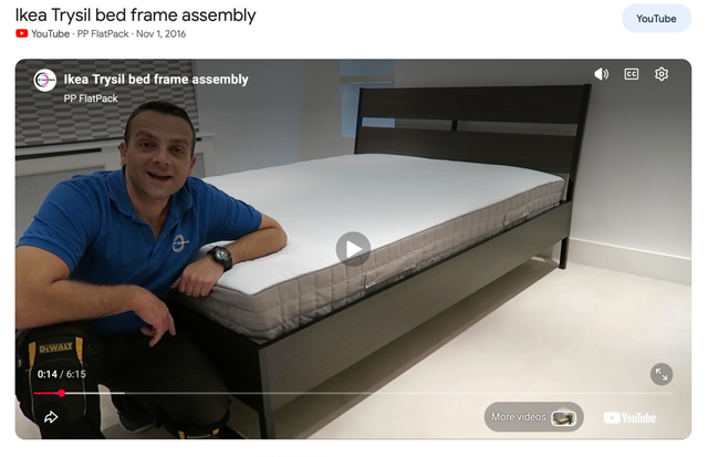 IKEA Queen Size TRYSIL BED SET in Beds & Mattresses in Laval / North Shore - Image 8