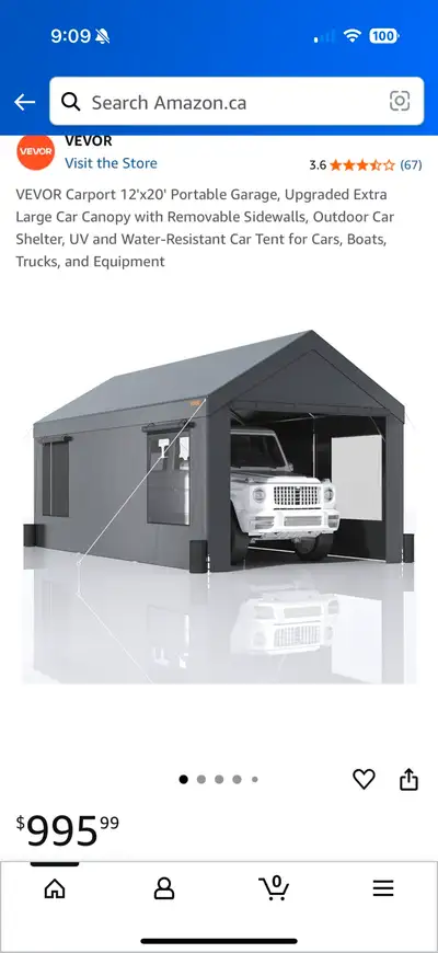 Carport 12x20ft, Voir plus