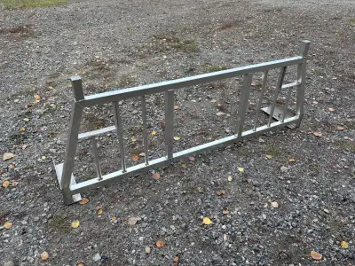 Aluminum headache rack. 63 3/4” inside width, 70 1/2” overall. Was on a Chevy 2500.