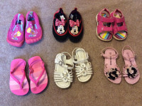 6 pair of girls size 7 footwear (preschool)